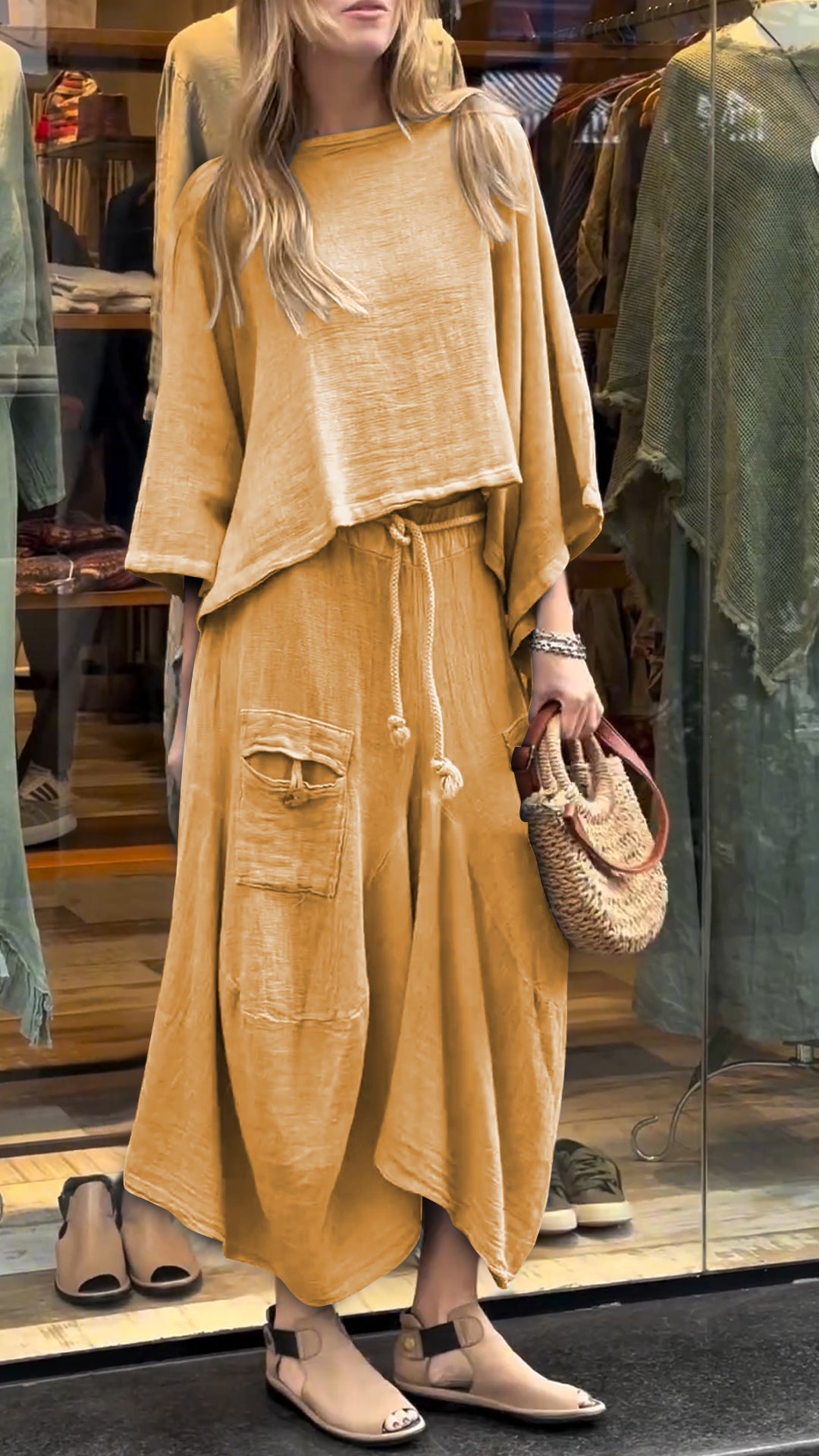 Zelora™ Flowing Casual Two-Piece Set