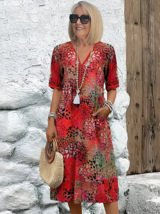 Mirabelle | Vibrant Mid Length Dress