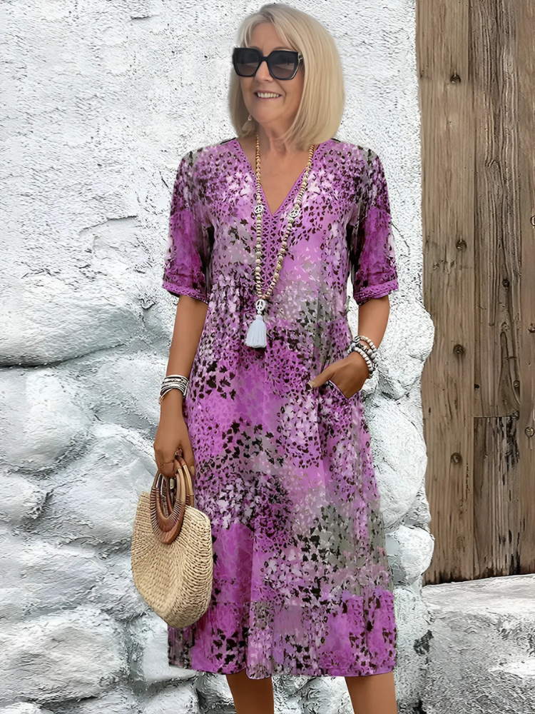 Mirabelle | Vibrant Mid Length Dress
