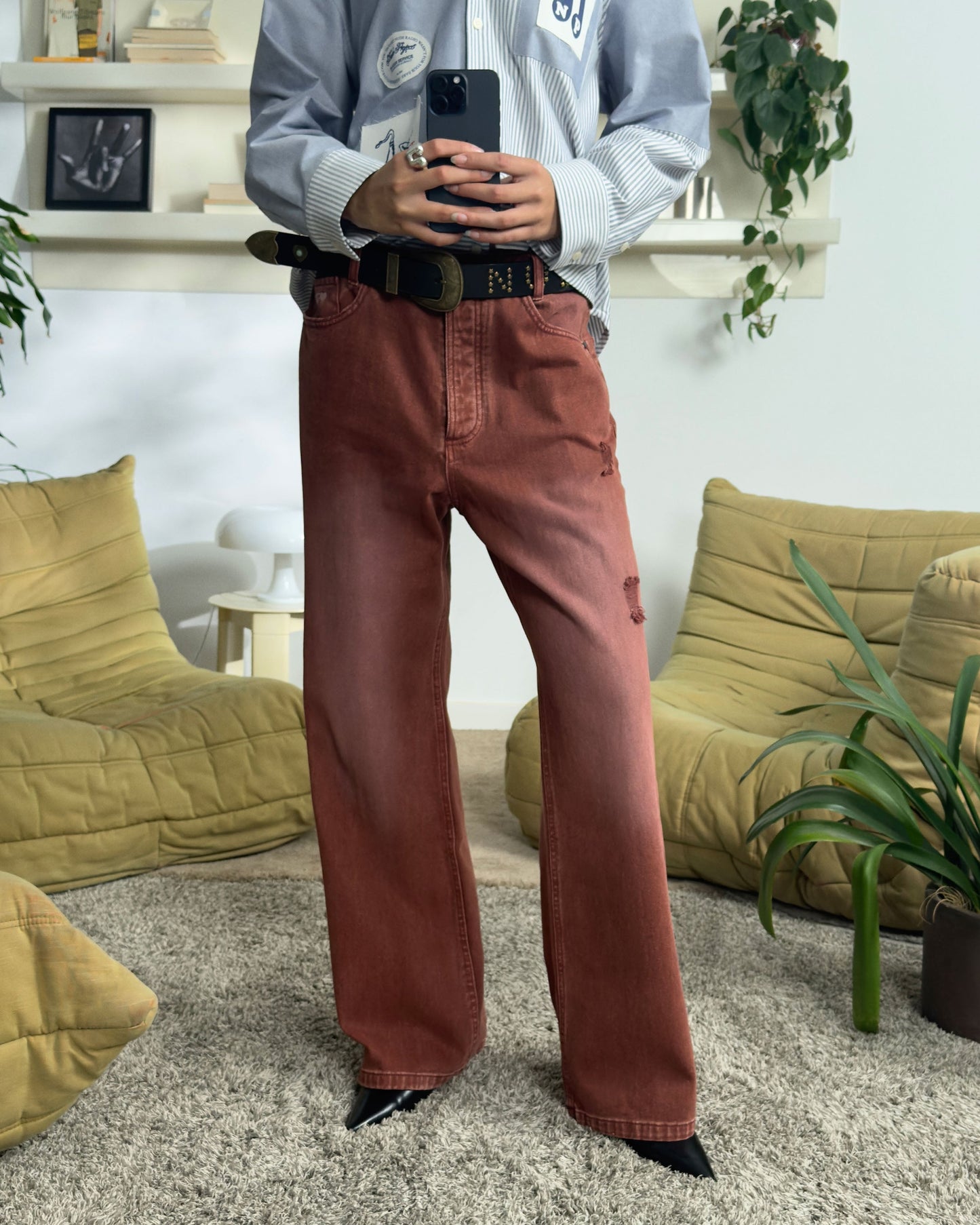 Onalya™ | Red Bootcut Pants